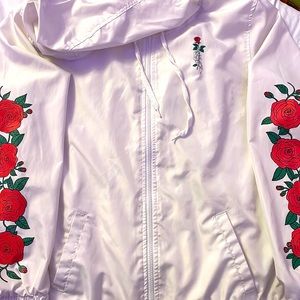 rose windbreaker size: XL